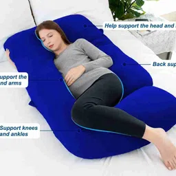 vyomfit Polyester Fibre Pregnancy Pillow Pack of 1 Solid image 2