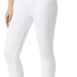 js studio Women Regular High Rise White Jeans image 3