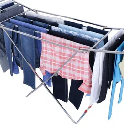 projain steel Steel Floor Cloth Dryer Stand Stainless Steel Foldable for Drying Clothes-picture-11