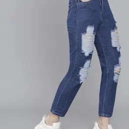 akacy Women Regular High Rise Blue Jeans image 4