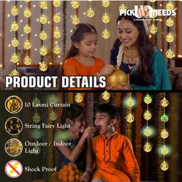 pick ur needs 10 LEDs 10 m Beige Steady Lantern Rice Lights image 5