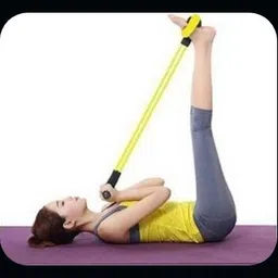 mr neat Waist Reducer, Pull Rope Exerciser Ab Exerciser Multicolor ) Ab Exerciser image 2