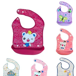 shoppizone Baby Silicone Bibs for Babies Girl and Boy - Waterproof, Washable image 2