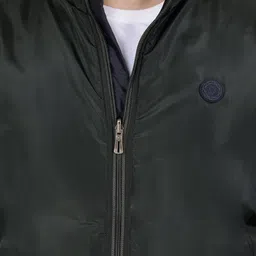 dollar Men Solid Bomber Jacket image 4