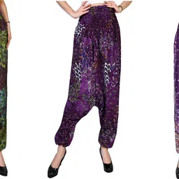 narnari Printed Rayon Women Harem Pants-picture-24