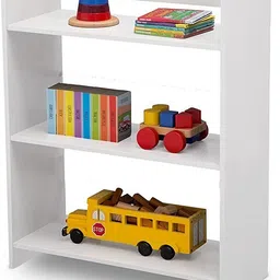 satechnocraft 3 Layer Engineered Wood Multipurpose Rack Bookshelf Storage Organizer Engineered Wood Open Book Shelf image 3