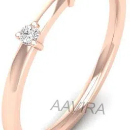 aavira Delicate Three Stone Diamond Ring Silver Ring-picture-12