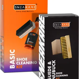 SNEAKARE Basic Shoe Cleaning Kit 100ml Cleaner Medium Brush Suede Eraser Soft Brush Care Cleaner-picture-14
