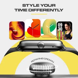 Cellecor Flex 1.83" BT Calling, 500 NITS, AI Voice Assistant,SPo2,HR, Split Screen Smartwatch image 3