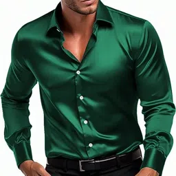 solstice Men Regular Fit Solid Cut Away Collar Formal Shirt-picture-11