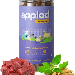 applod Dog Biscuits Treat Oven Baked - Ashwagandha & Lamb Dog Treat-picture-26