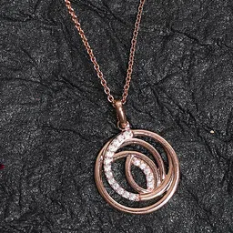 diavo Hypnotic Swirl Cubic Zirconia Sterling Silver Pendant image 4