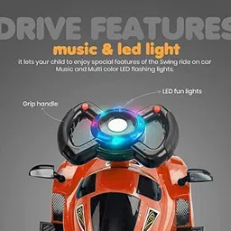 kidbitkart Magic Swing Car Ride on with Music & Lights Car Non Battery Operated Ride On image 4