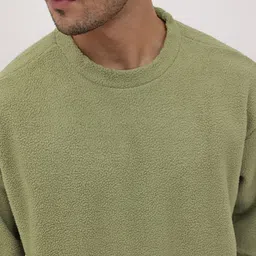 roadster Men Full Sleeve Solid Sweatshirt image 2