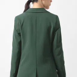 van heusen Women Solid Single Breasted Formal Blazer image 3