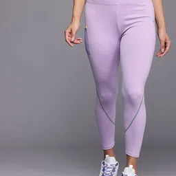 hrx by hrithik roshan Striped Women Purple Tights-picture-13