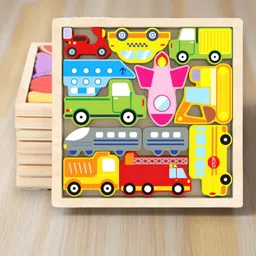 vhd Wooden Vehicle Puzzle Board for Kids – Educational Transport Toy TR39-picture-37