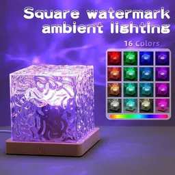 dazzel flex 3D Ocean Wave Projector Lamp, 3D Water Wave Effect Romantic Night Lamp image 3