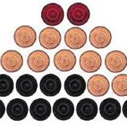 dinetic Wooden Coins Carrom Pawns (Pack of 25) Carrom Pawns-picture-34