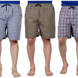 meemaya Pack of 3 Checkered Men Boxer-picture-17