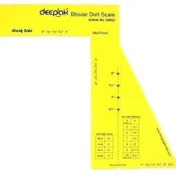padmavathi enterprises Scale used in tailoring to accurately mark and shape darts on a blouse pattern Ruler-picture-35