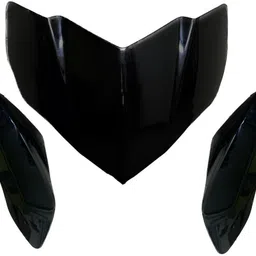 Front headlight visor for pulsar 135-sport black Bike Headlight Visor-image-2
