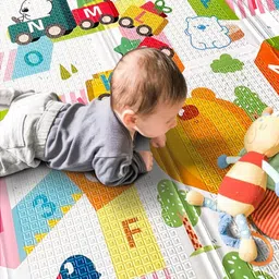 ramya beautyu care Foam, Microfiber, Cotton Baby Play Mat image 3