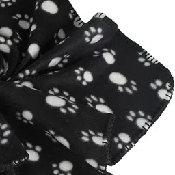 bolt Pet Dog's Warm Fleece Paw Print Pattern Soft Bed Mat Blanket Cat, Dog Blanket image 4