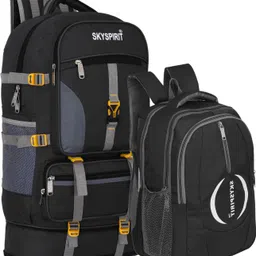 sky spirit Travel Backpack Combo for Men and Women Hiking & Camping Bag Set | Outdoor Gear Rucksack - 70 L-picture-14