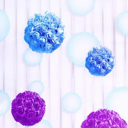 wollzo Floral & Botanical Multicolor Wallpaper image 2