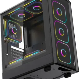 FINGERS PowerMatrix-G6 Full ATX Cabinet with USB 2.0 and USB 3.0 Ports Compatible with Computer image 2