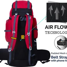 bagwings 80 Ltrs Trekking Bag Hiking Backpack Travel Backpack ( 1 year warranty) Rucksack - 80 L image 4