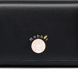 inovera Women Casual Black Artificial Leather Wallet image 1