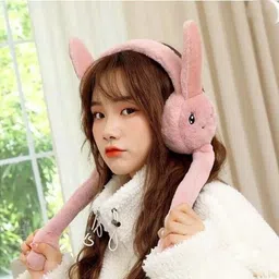 sneh fashion CUTE JUMPING RABBIT EAR MUFFS-PINK Ear Muff-picture-20