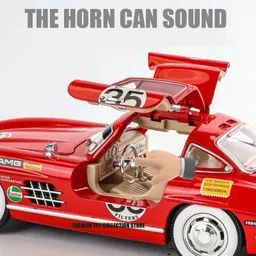 akvanar 1:24 Vintage Classic Alloy Car Model Diecasts Toy With Sound & Light Vehicles image 4