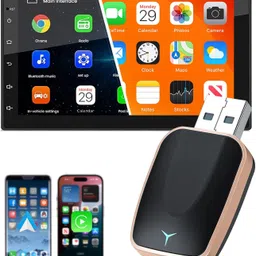 exblack 2 in 1 Wireless Carplay and Android Auto Adapter,Bluetooth 2.4 & 5.8Ghz WiFi Car Stereo-picture-12