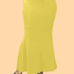 Woo THiNG Plan Saree Shapewear women Lycra Blend Petticoat-image-41