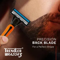 trendler 3 Blade Manual Razor for Men for Perfect Shave & Shape, Men image 4