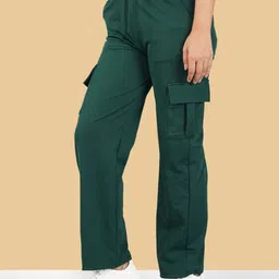 green-shade Women Cargos image 3