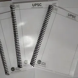 shubhamupsc Upsc Mains Answer writing notebook A4 Notebook Unruled 300 Pages image 2