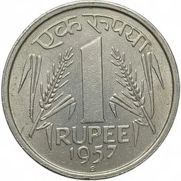 1957 ONE RUPEES REPUBLIC INDIA EXTREMELY RARE COIN Modern Coin Collection-image-74