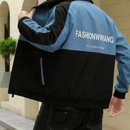 Men Colorblock Casual Jacket-image-17