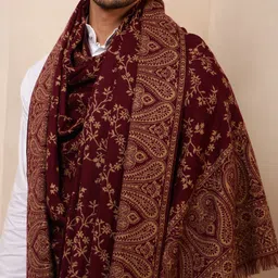 Ravaiyaa - Attitude Is Everything Wool Paisley Men Shawl image 3