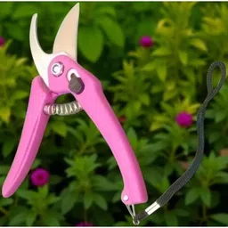 sk trading Stainless Steel Gardening Tool & Pruning Set-295 Stainless Steel Garden Pruner with Safety Lock Bypass Pruner image 1