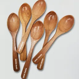 bsking mart Mahogany Wooden Tea Spoon Wooden Tea Spoon Set-picture-20