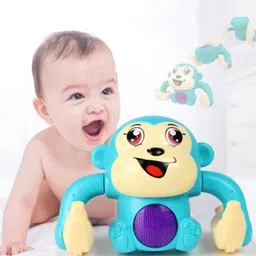 glamour Dancing Monkey Birthday Gift Spinning & Rolling Doll Tumble Toy for Kids 1 Year+-picture-24