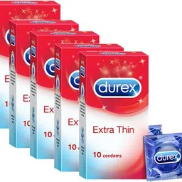 Durex Extra Thin Condoms for Men - 10 Count Pack of 5 Condom-picture-10