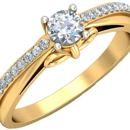 avsar AVR705YB 14kt Cubic Zirconia Yellow Gold ring-picture-16