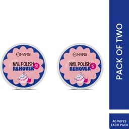 mars Miss Wipe Out Nail Polish Remover Wipes (40 Wipes Each)(Pack of 2) image 1