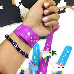 kidos joy Unicorn Silicone Flexible Slap Band for Kids & Adults Boys & Girls Wrist Band image 2